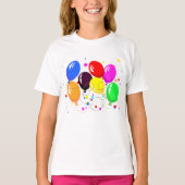 Feestballonnen Meisjes T-shirt (Voorkant)