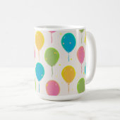 Feestballonnen op een Mok (Voorkant rechts)