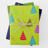 Feestballonnen, Petten en kaarsen in kleurrijke st Inpakpapier Vel (In situ)