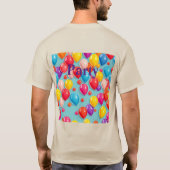 Feestballonnen Sand Party T-shirt (Achterkant)
