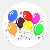 Feestballonnen Stickers (Voorkant)