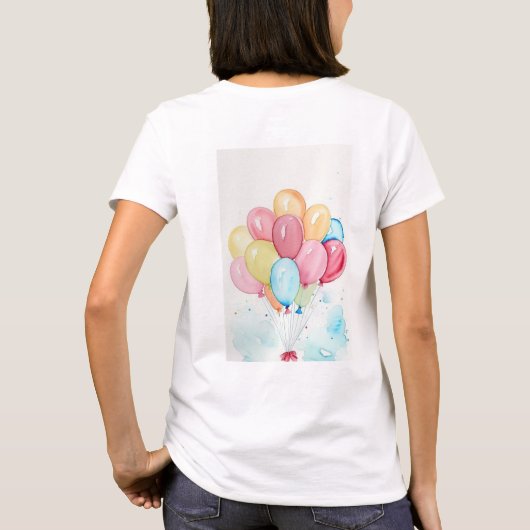 Feestballonnen T-shirt (Achterkant)