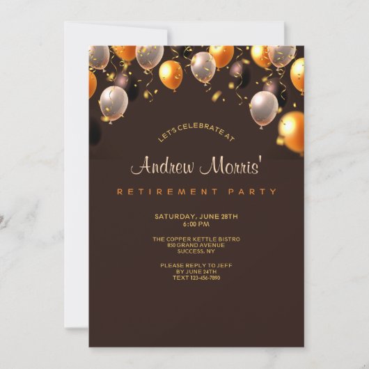 Feestballonnen Uitnodiging (Voorkant)