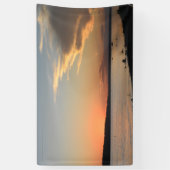 Feestbanner met zonsondergang ontwerp (deel van co spandoek (Verticaal)