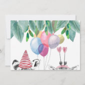 FEESTBEES|Waterverf|Safari| KINDEREN UITNODIGING (Achterkant)