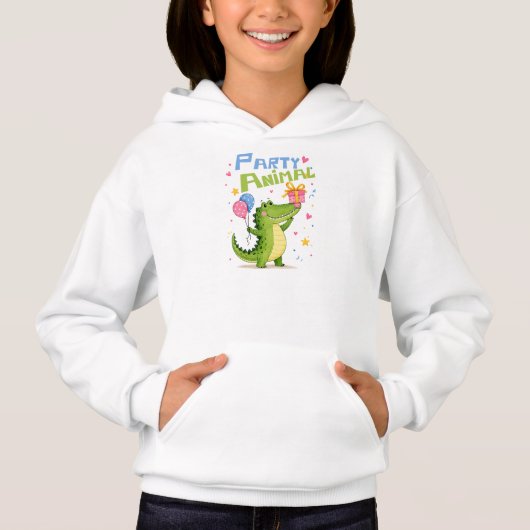 Feestbeest Alligator Verjaardag Kinderen (Voorkant)