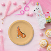 Feestbeest! Cool Red WOLF - Conservatie - Sinaasap Papieren Bordje (Feest)