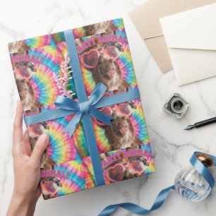 Feestbeest - Grappige Ezel met Zonnebril Cadeaupapier