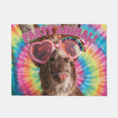 Feestbeest - Grappige Ezel met Zonnebril Deurmat (Voorkant)