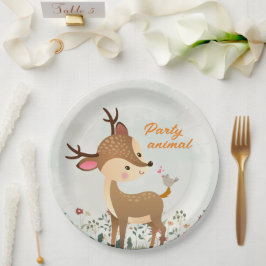Feestbeest, Rendier & Hart Liefde Modern Papieren Bordje