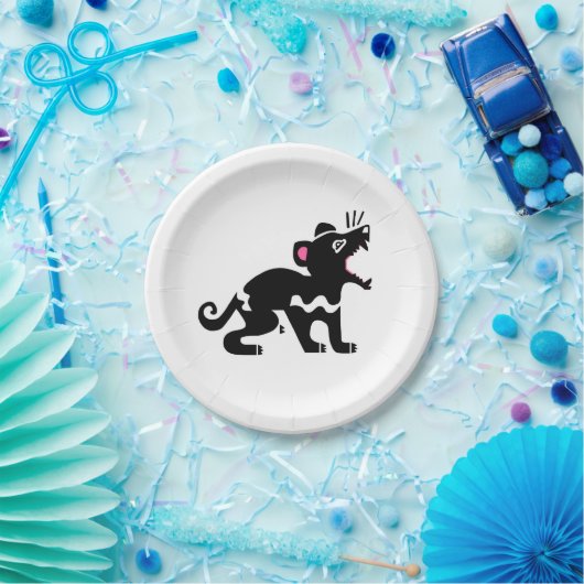 Feestbeest! -Tasmaanse DEVIl - Bedreigd dier Papieren Bordje (Feest)