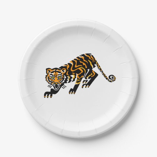Feestbeest! Wild TIGER- Dierenvriend papier Bord (Voorkant)