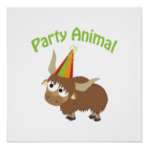 Feestbeest Yak Poster