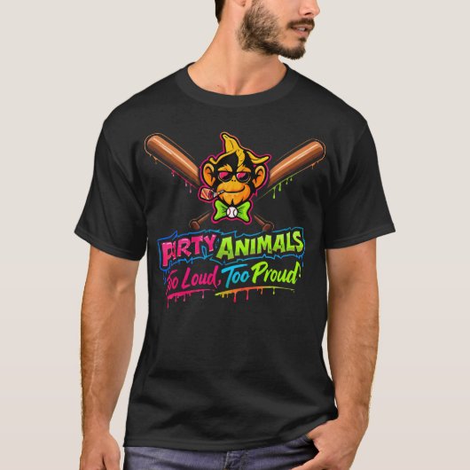 Feestbeesten Honkbal T-shirt (Voorkant)