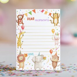 Feestbeesten Tijdcapsule Notitie Berichtkaart Bedankkaart