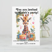 Feestbeesten Uitnodiging (Staand voorkant)