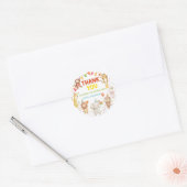 Feestbeesten Verjaardag Ronde Sticker (Envelop)