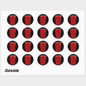 feestbekertje ronde sticker (Vel)