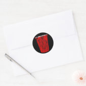 feestbekertje ronde sticker (Envelop)