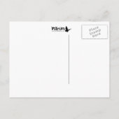 feestbekertje uitnodiging briefkaart (Achterkant)