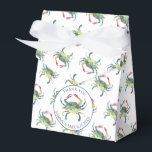 Feestbenodigdheden voor krabbenfeestjes bedankdoosjes<br><div class="desc">Voeg een leuke kustsfeer toe aan uw zeevruchtenfestijn, Lowcountry-krabfeest of zomervergadering met deze persoonlijke crabfeest favorietendozen. Met originele aquarel kunst van een blauwe krab door Victoria Grigaliunas van Do Tell A Belle, zijn deze dozen perfect voor het bewaren van kleine traktaties, feestgunsten of bedankjes voor gasten. Personaliseer met uw evenementdetails...</div>