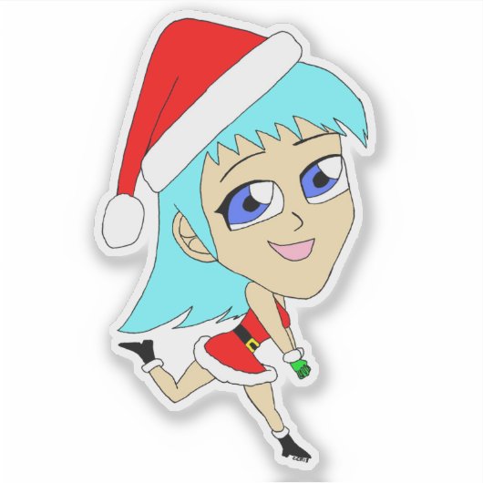 feestbiefstuk sticker (Voorkant)