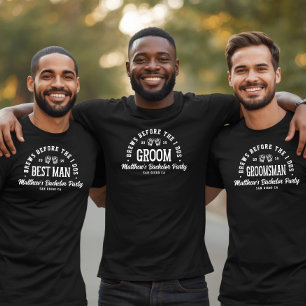 Feestbier voor vrijgezellenfeest voor beste man t-shirt