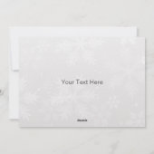 feestblauwe kerstkaart voor zilveren feestdagen (Achterkant)