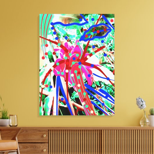 feestbloem canvas afdruk (Insitu (Woonkamer))