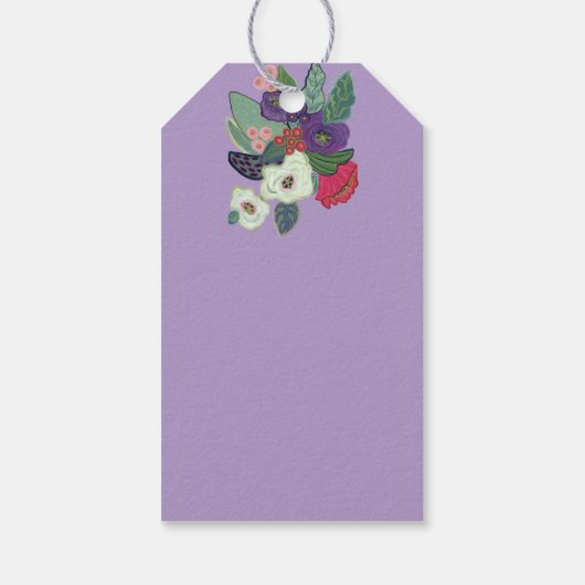Feestbloemen cadeau Labels Cadeaulabel (Achterkant)