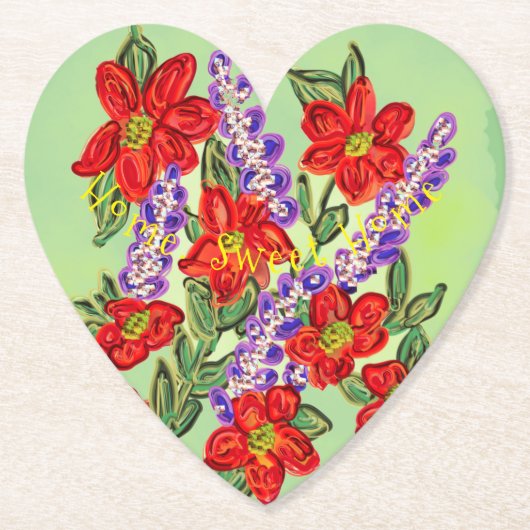 Feestbloemen Verjaardagsviering Kartonnen Onderzetters (Voorkant)