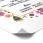 Feestbord Bord Bruiloft Feest Poster (Hoek)