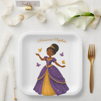 Feestbord prinses papieren bordje