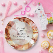 Feestborden | Abstracte inkt in levendige herfstkl Papieren Bordje (Feest)