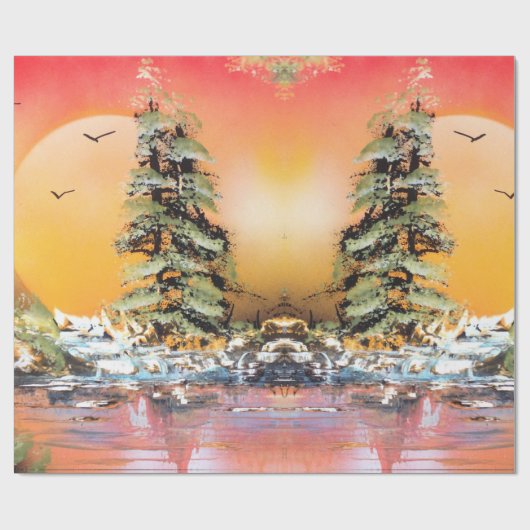 feestbos cadeaupapier (Vlak)