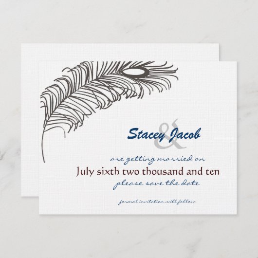 Feestbruiloft III Kaart (Voorkant / Achterkant)