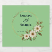 feestbruiloft likeurfles etiket (Enkel label)