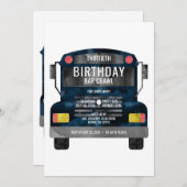 Feestbus Bar Tour Kaart (Voorkant / Achterkant)