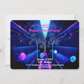 Feestbus Glow Feest Clubhoppen 21e Verjaardag Kaart (Voorkant)