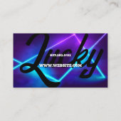 Feestbus, Party Limo, Autoservice Visitekaartje (Achterkant)