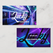 Feestbus, Party Limo, Autoservice Visitekaartje (Voorkant / Achterkant)