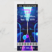 Feestbus Sweet 16 All Access Pas VIP Ticket (Achterkant)