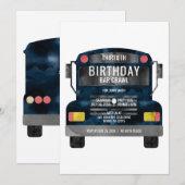 Feestbus voor rondje pub crawlen kaart (Voorkant / Achterkant)