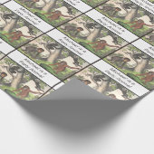 Feestcadeau inpakken Monkey Chimpansee  Cadeaupapier (Hoek)