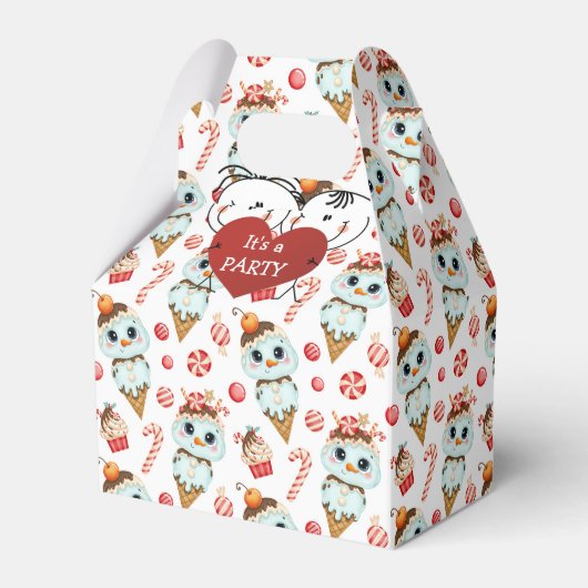 Feestcadeautjesdoos voor kinderen bedankdoosjes (Voorkant Zijde)