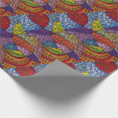 Feestcadeauwikkelrol - Groovy Cadeaupapier (Hoek)