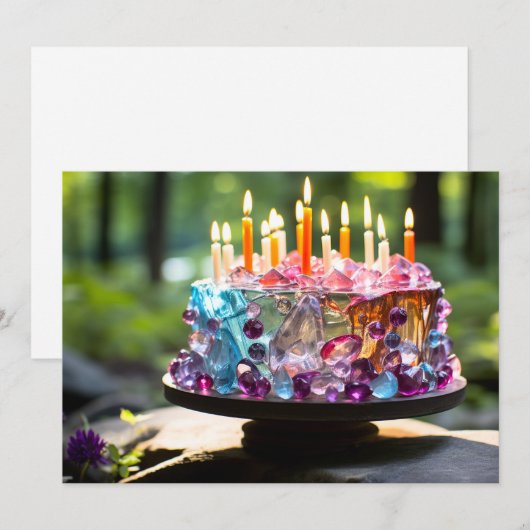 feestcake feestdagenkaart (Voorkant / Achterkant)