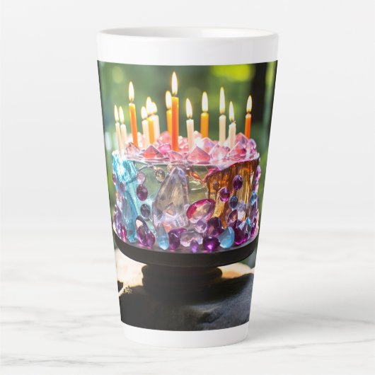 feestcake latte mok (Voorkant)