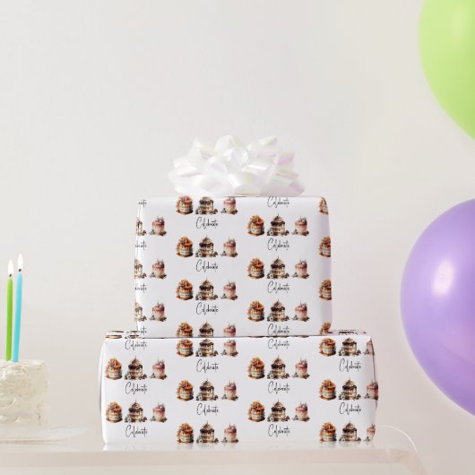 Feestcake Trio Cadeaupapier (Feestgeschenken)