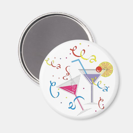 feestcocktail magneet (Voorkant / Achterkant)